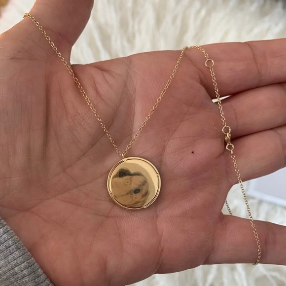 New! 14k and diamond compass pendant - Picture 11 of 11